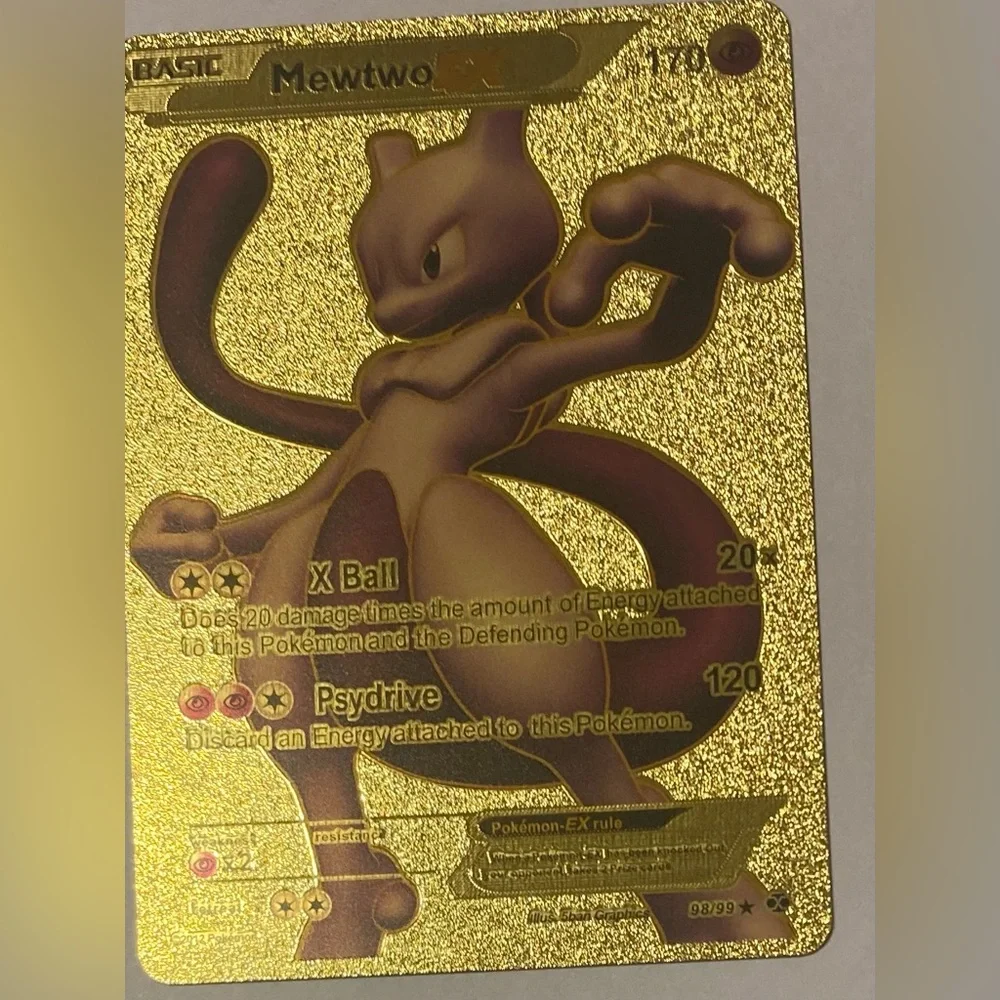 gold pokemon card mewtwo Team Rocket's Mewtwo ex Gold UR (130/98) - Pokemon The Glory of Team Rocket  (sv10) main image 1